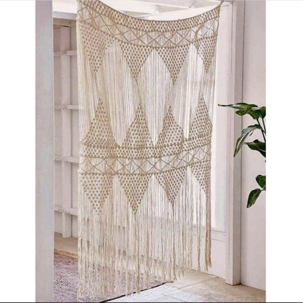 Geometric Macrame Indie Hippie Living Room/Bedroom/Dorm/Wall/Home Decor/Art - Picture 1 of 7